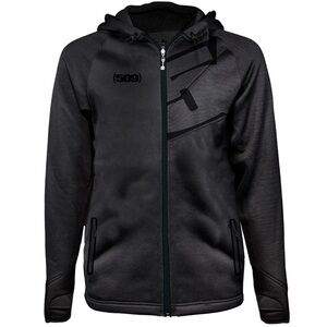 Men's Black Full-Zip Hoodie